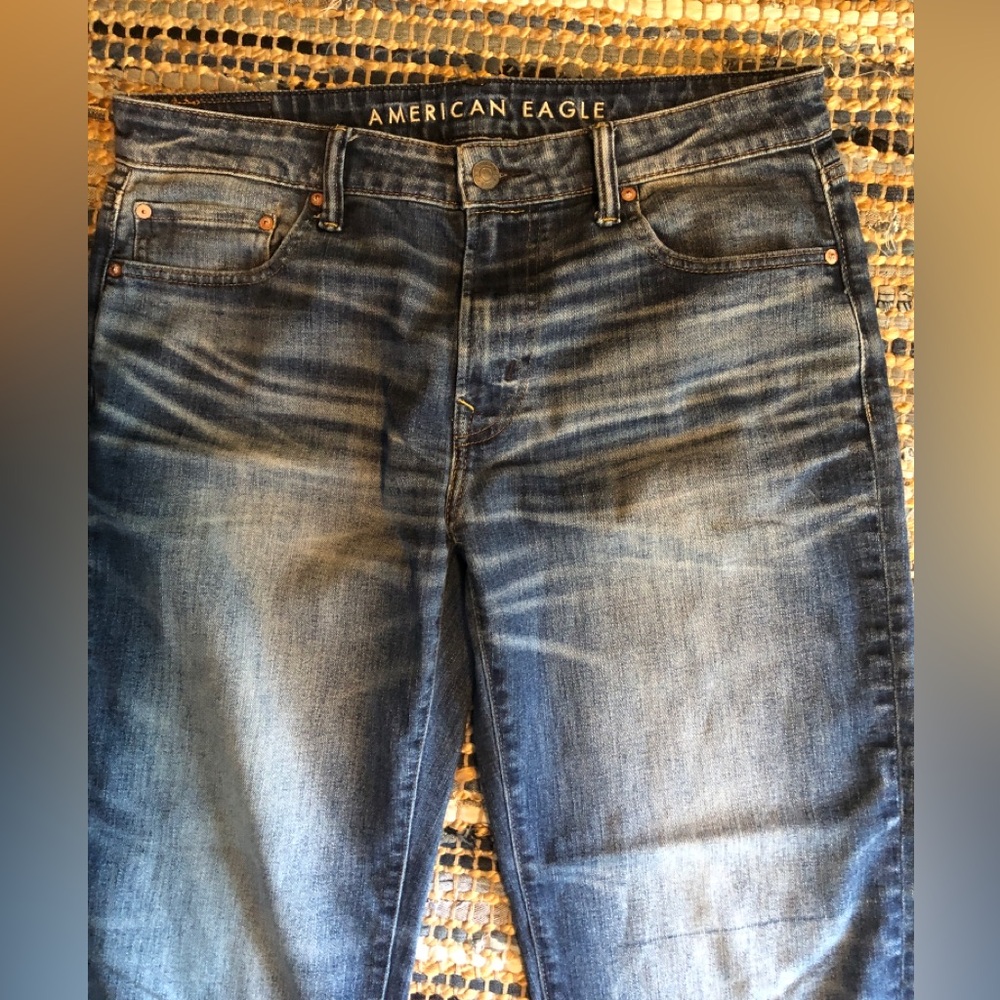 Classic Men’s Blue Denim Jeans by American Eagle